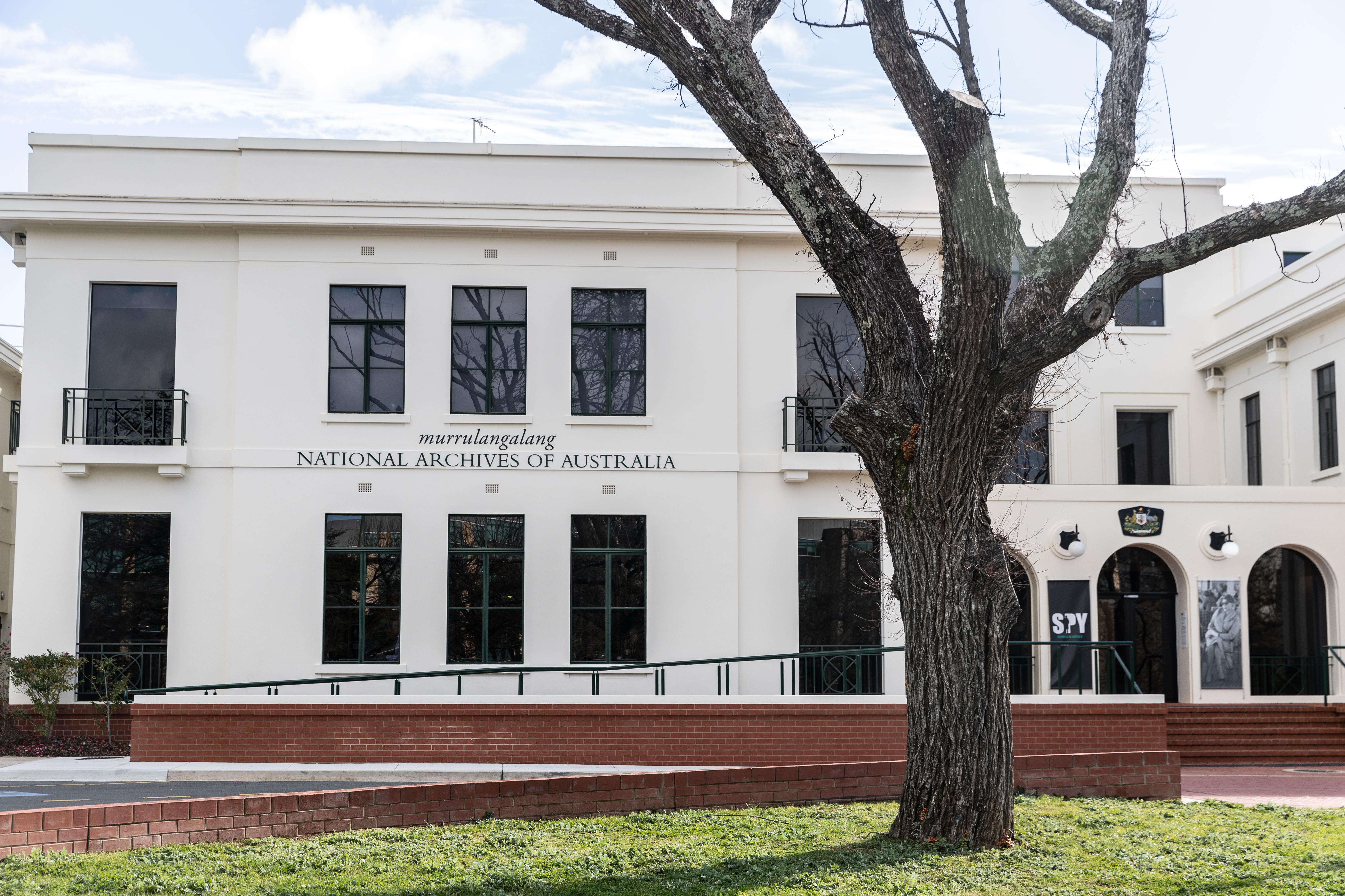 The National Archives of Australia building,<br>just near Parliament House in Canberra.
